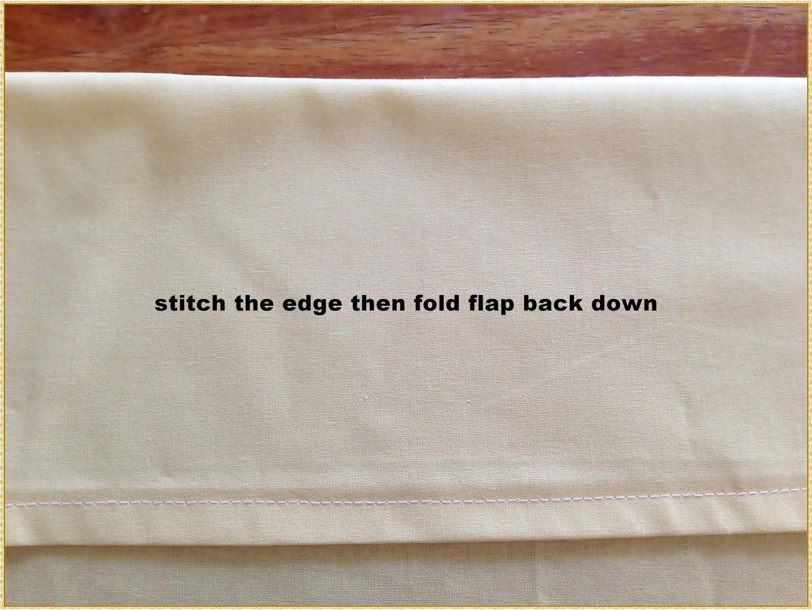 Heart of Mary How to make a pillowcase with an inner flap