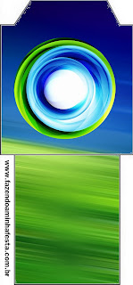 Azul y Verde: Imprimibles Gratis para Fiestas. Bolsita de Té para imprimir gratis de Azul y Verde.