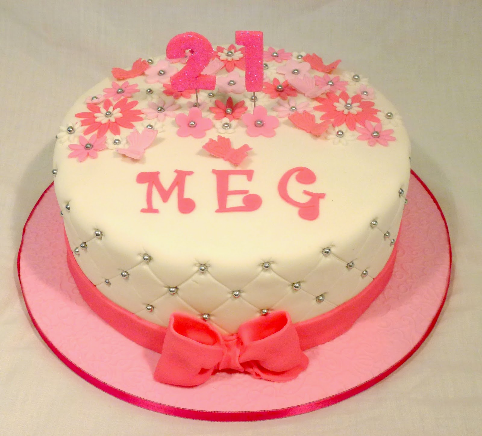 Cakes and Other Delights: Pretty in Pink - Happy 21st!