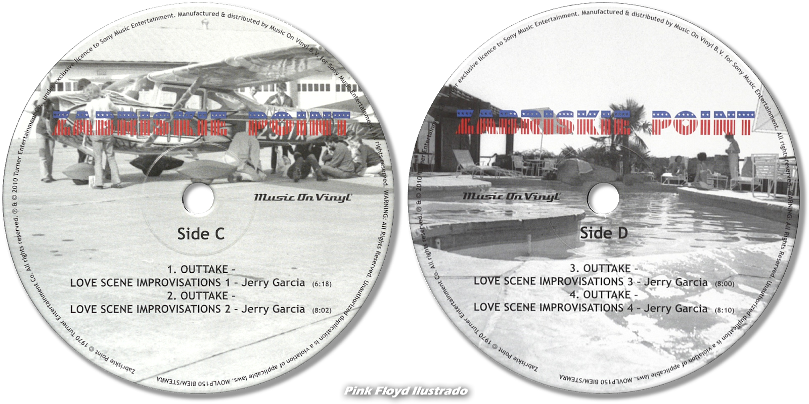 Pink Floyd Ilustrado Zabriskie Point. Original Motion Picture