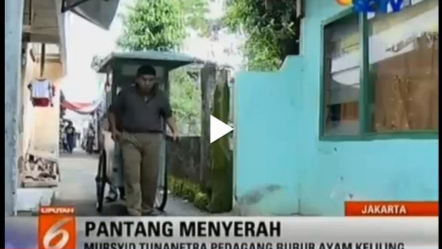 VIDEO: Alami Kebutaan Akibat Glukoma, Penjual Bubur Ini Tetap Bersemangat Mengais Rezeki