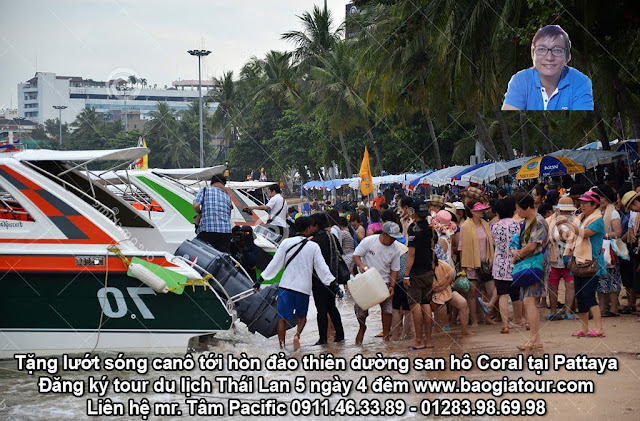 Tặng lướt sóng canô tới hòn đảo thiên đường san hô Coral tại Pattaya Tặng lướt sóng canô tới hòn đảo thiên đường san hô Coral tại Pattaya