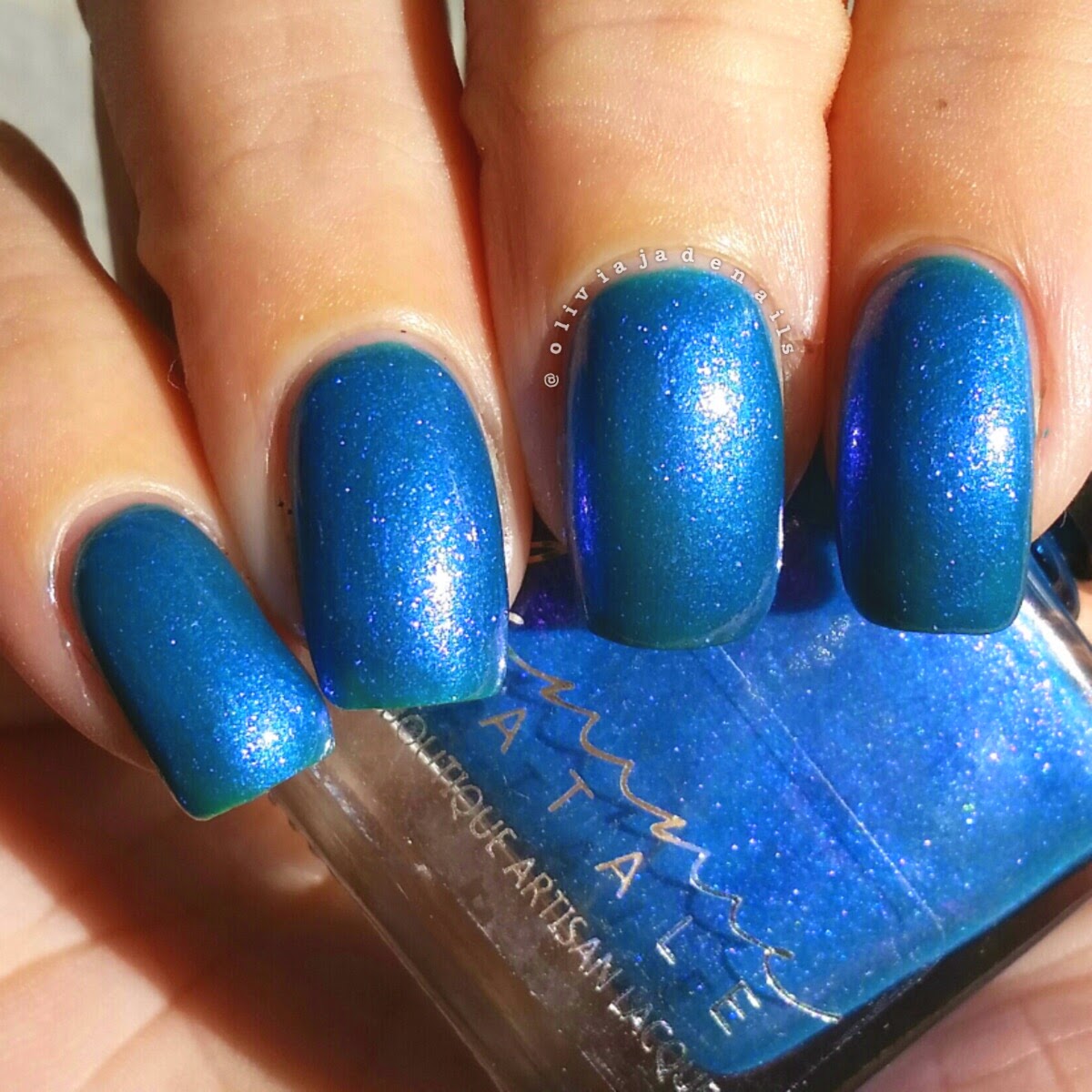 Femme Fatale Cosmetics Weed In Her Heart swatched by Olivia Jade Nails