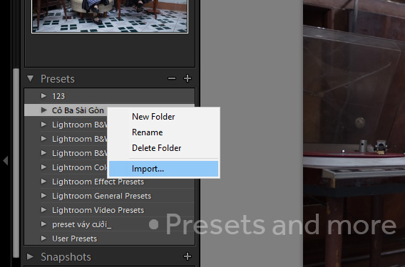 Preset Lightroom