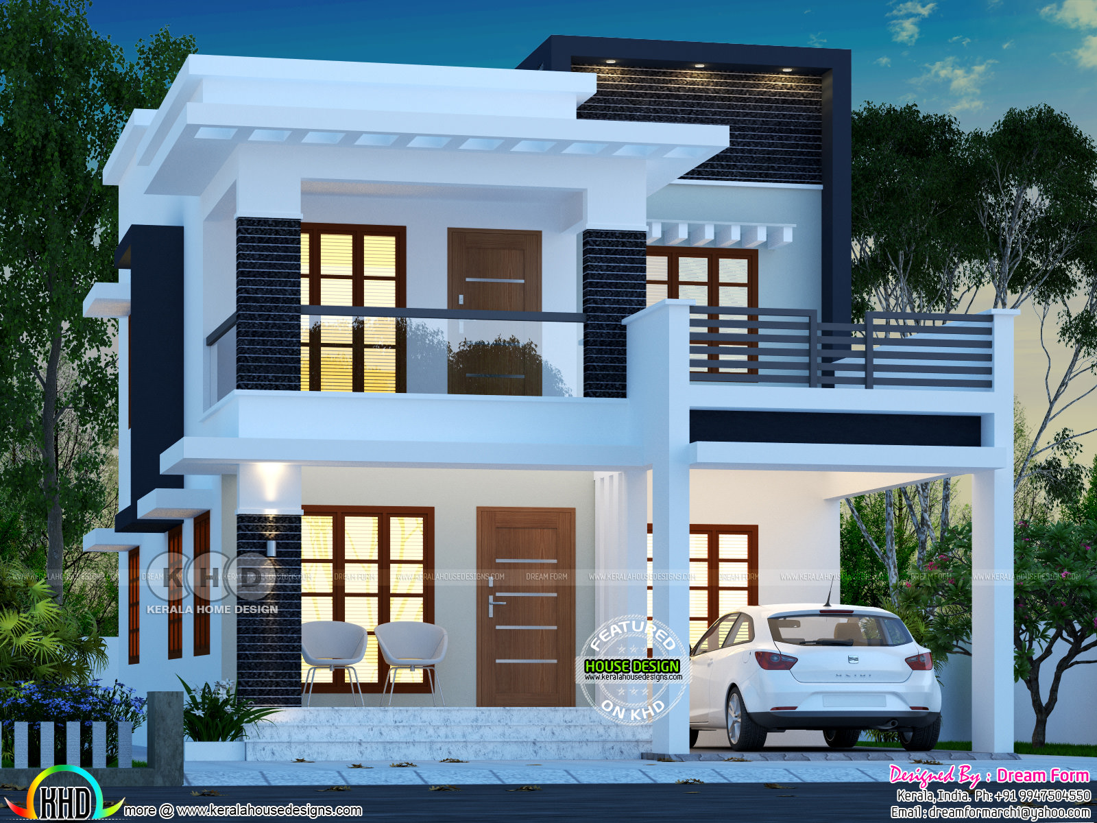 25 Lakhs Cost Estimated Double Storied Home Kerala Home Design And 25-lakhs-cost-estimated-double-storied-home-kerala-home-design-and