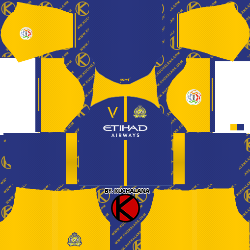 Al-Nassr Fc 2018-2019 Kit - Dream League Soccer Kits - Kuchalana