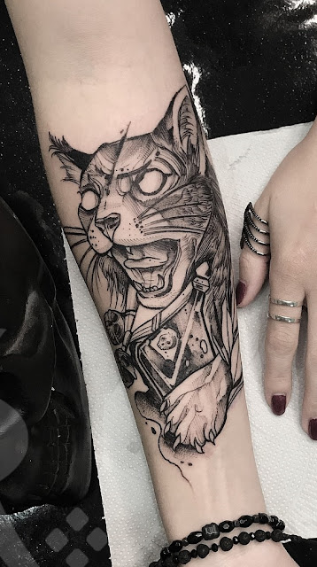 Tatuagens femininas de gatos Tatuagens femininas de gatos