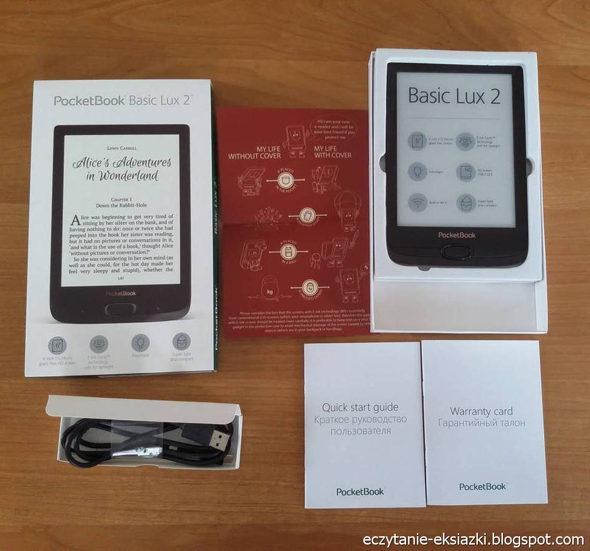 PocketBook Basic Lux 2 – zawartość opakowania