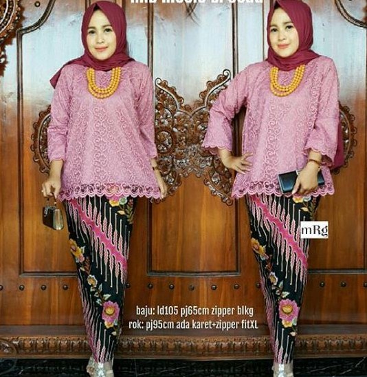 Model Baju Brokat Dan Rok Batik Terbaru Seputar Model