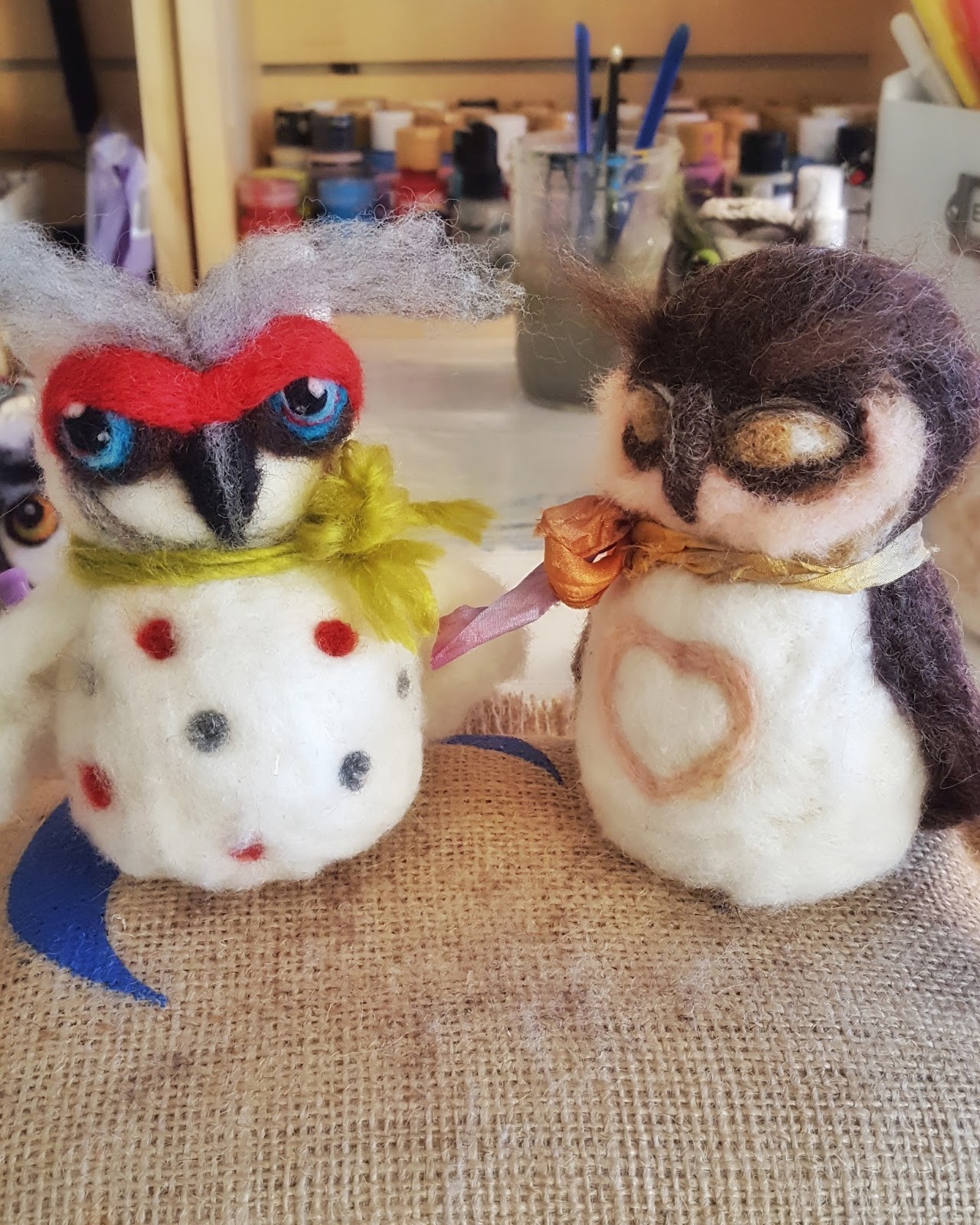 Sticks & Stones....turning nature into art Funky Felted fOWLS