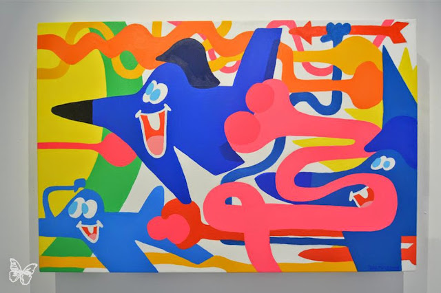 New York artist Todd James a.k.a. REAS, is currently showing his new works at London’s Lazarides.