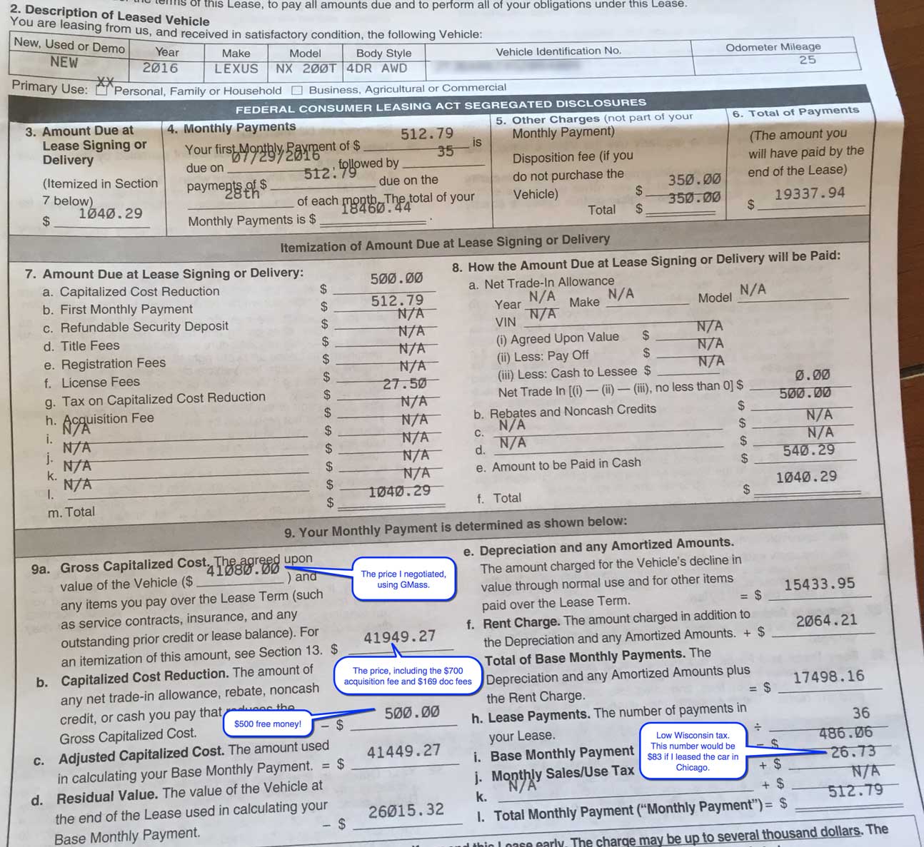 How I used GMass to buy a brand new 2016 Lexus under invoice cost