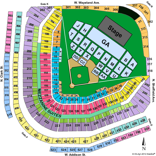 Chicago Cubs Seating Chart
