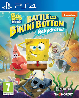 Spongebob Squarepants Battle For Bikini Bottom Rehydrated Game Cover Ps4 Shiny Edition