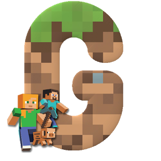 Abecedario con Personajes de Minecraft. Minecraft Characters Alphabet.