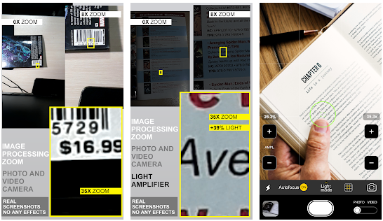 تطبيق العدسة المكبّرة Pocket Eyes 35x مدفوع للأندرويد