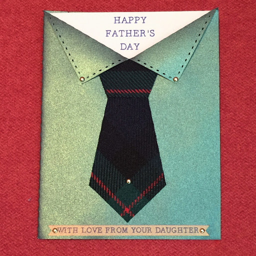 How to Cut Tartan Wool Fabric with Silhouette Cameo.  Father's Day card tutorial by Nadine Muir for Silhouette UK Blog