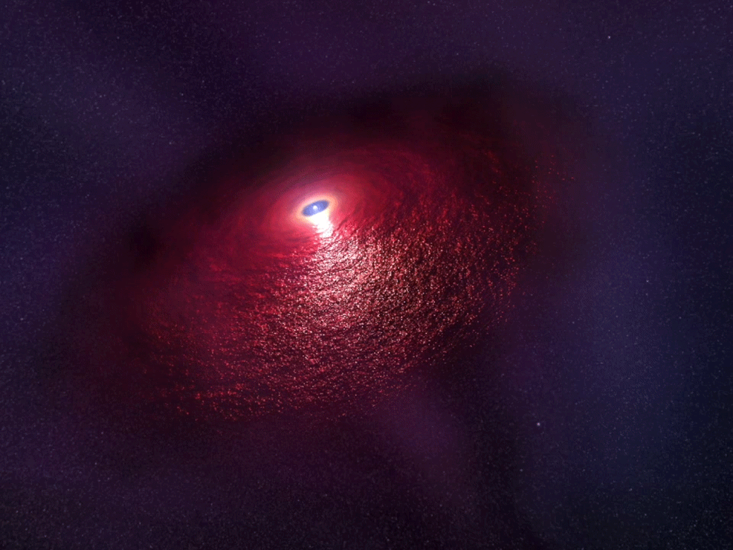 El Hubble descubre características nunca vistas alrededor de una estrella  de neutrones.