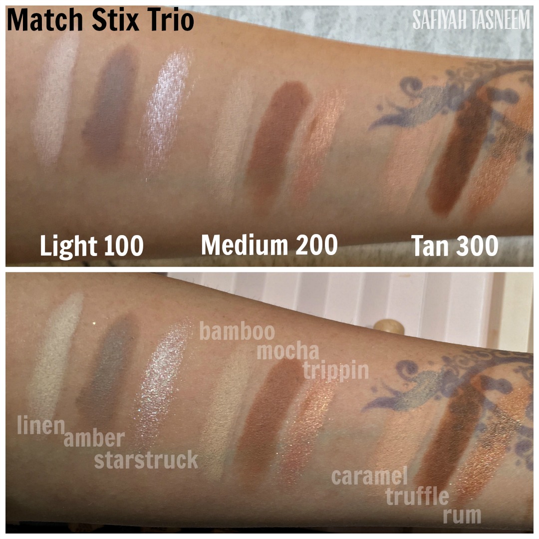 Safiyah Tasneem Review And Swatches Fenty Beauty Match Stix Trio