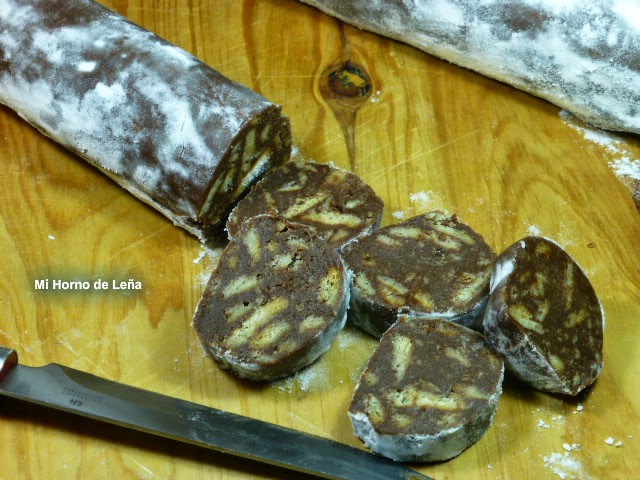 Salchichón de chocolate