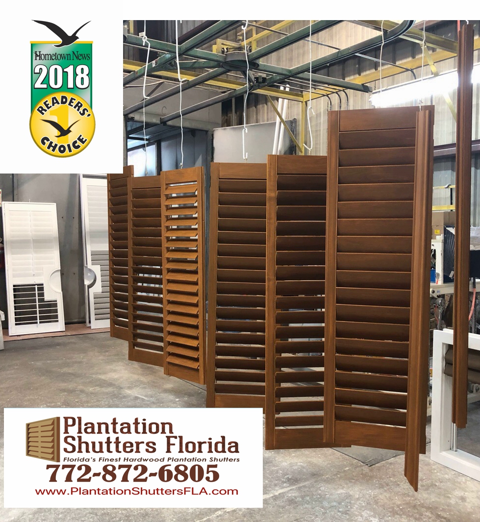 Custom Plantation Shutters Made in America 7 Days installed all of Florida
