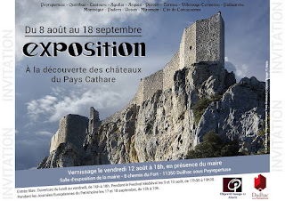 exposition à Duilhac sous Peyrepertuse sur les châteaux du Pays Cathare Exposition à Duilhac sous Peyrepertuse sur les châteaux du Pays Cathare