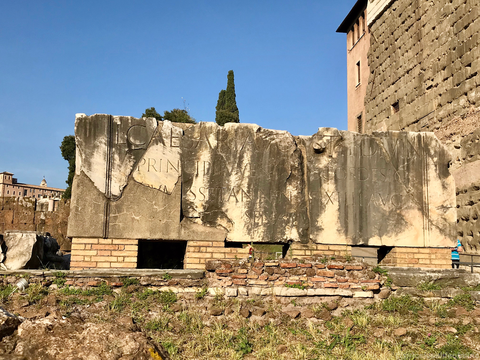 Ruins close to Caesars temple