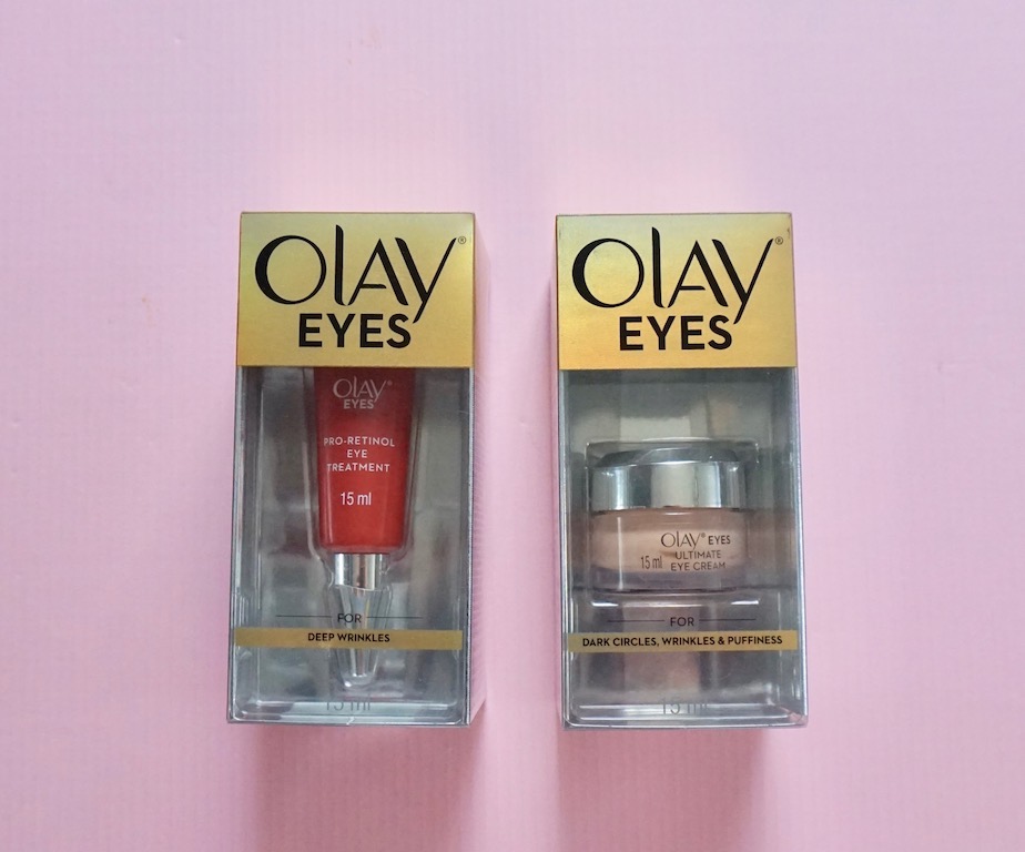 Olay ProRetinol Eye Treatment and Ultimate Eye Cream Review + Price