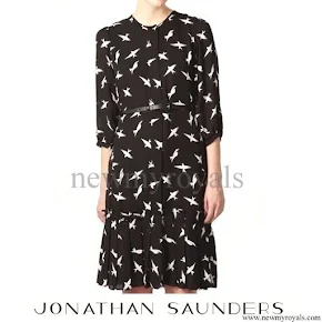 Kate Middleton wore Jonathan Saunders collection Printed dress