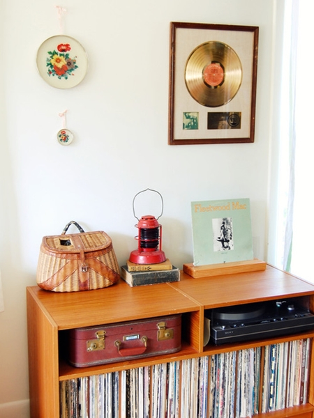 cantinho para guradar vinil