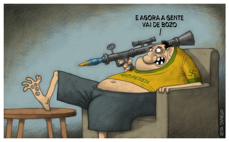 Resultado de imagem para jota camelo charges bolsonaro