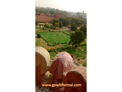 ANOTHER VIEW FROM THE RAMPARTS Junagarh fort lawns