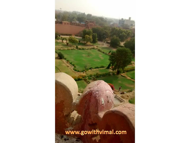 ANOTHER VIEW FROM THE RAMPARTS Junagarh fort lawns