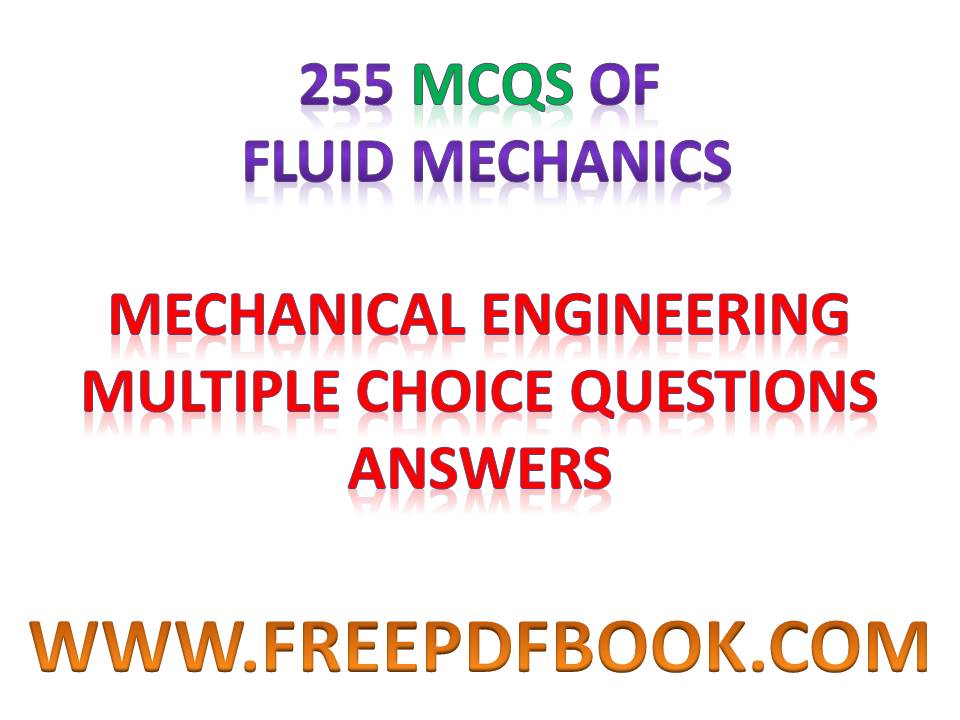FLUID MECHANICS Mechanical Engineering Multiple choice Questions