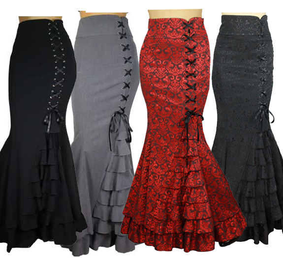 BlueBerry Hill Fashions: Gothic Corset Skirts | New for Fall | xs to 4x