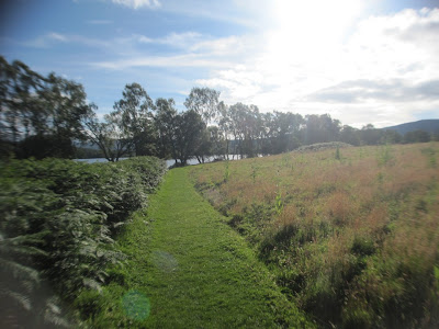 The walk approaches Loch Kinord