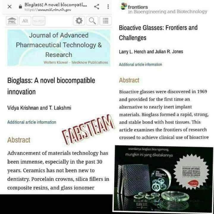 Bioglass menurut ilmu kedokteran
