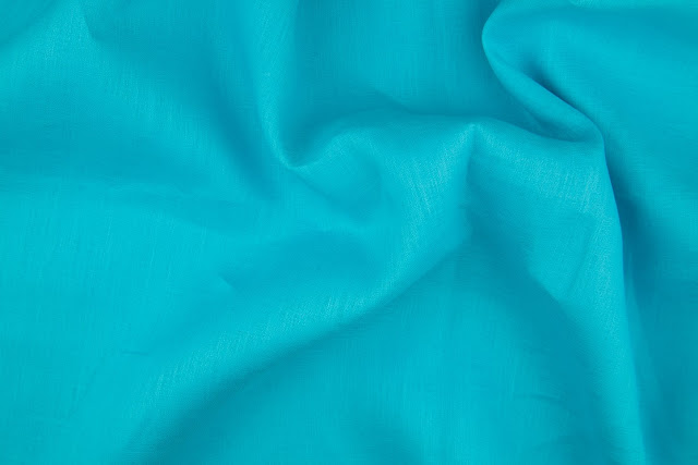 Aqua Handkerchief LinenFabric