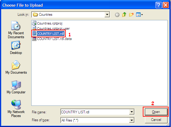 Report files. Report files