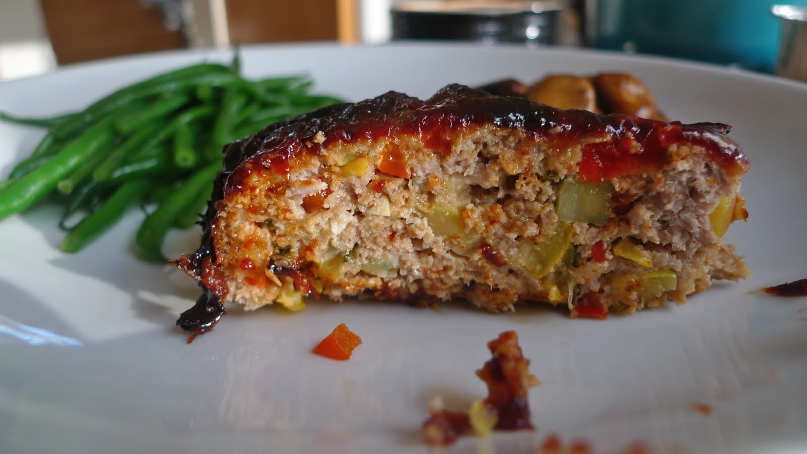 siriously delicious Roasted Vegetable Meatloaf with Balsamic Glaze