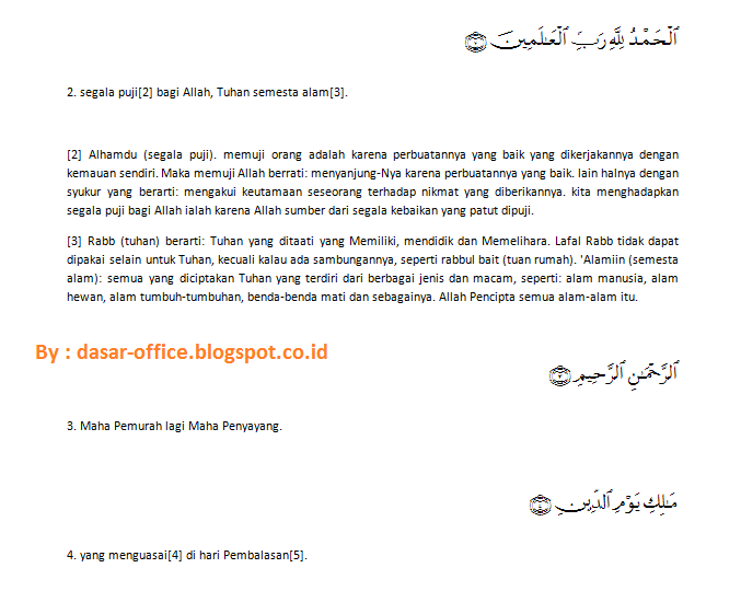 Cara Mudah Memasukan Ayat Al Quran ke dalam Ms Word 2007, 2010, 2013