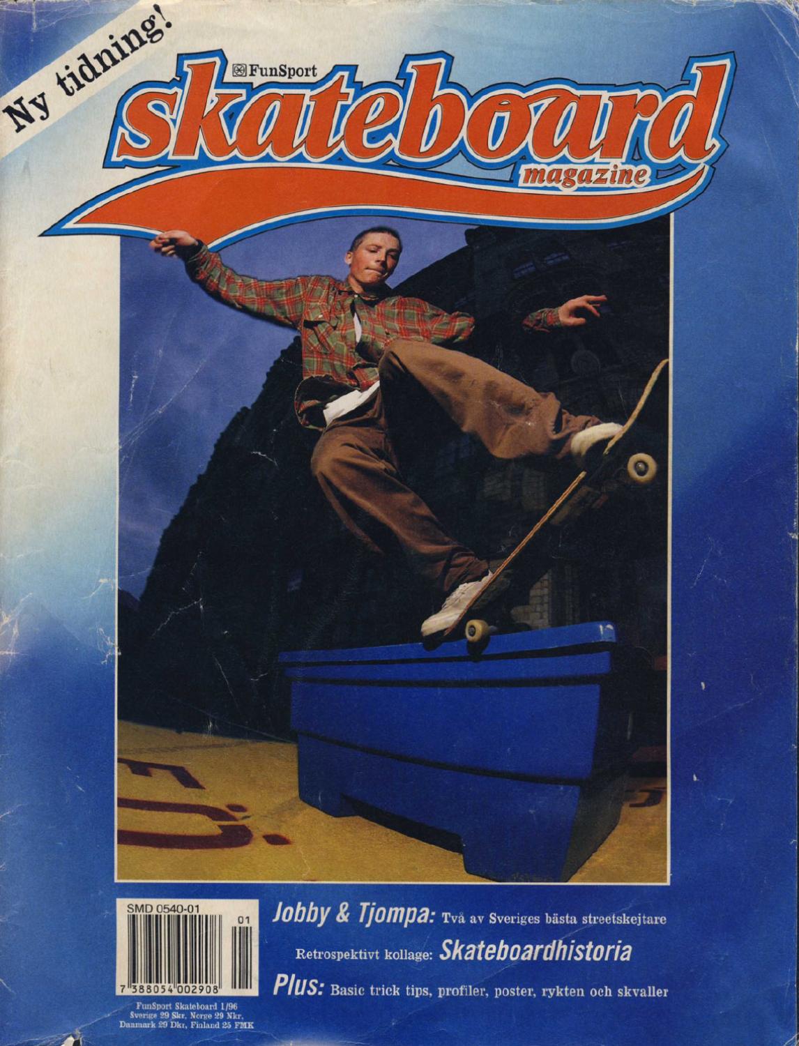 Skateboard Magazine Archive Funsport Skateboard Issue 1 1996