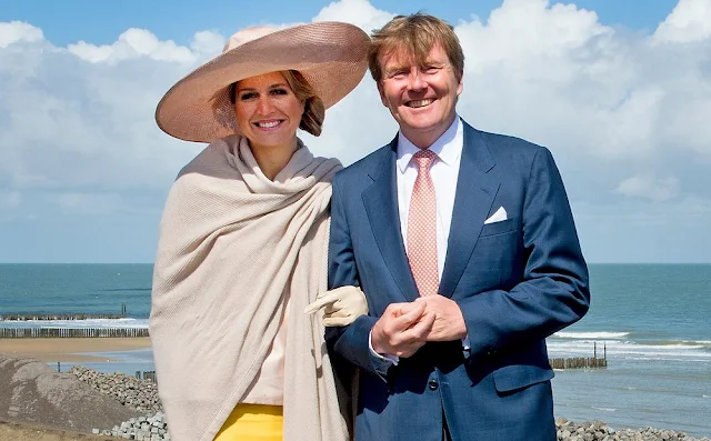 King Willem-Alexander of The Netherlands and Queen Maxima of The Netherlands visited the Zeeland Vlaanderen region