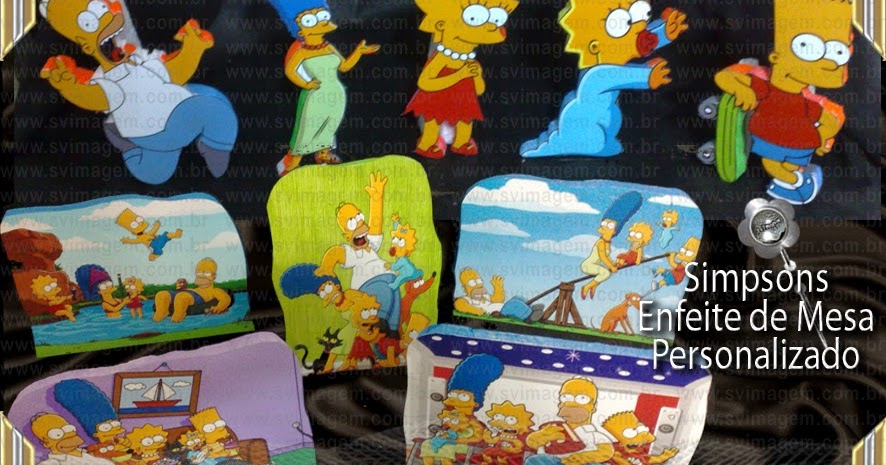 Simpsons Enfeite De Mesa Mesa De Decoracao Mesa De Convidados - enfeite centro de mesa brawl stars