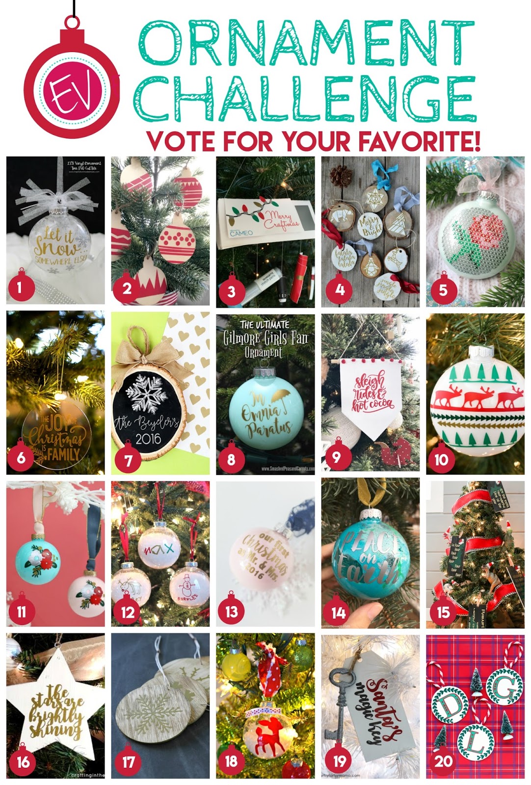 DIY Vinyl Cross Stitch Christmas Ornament