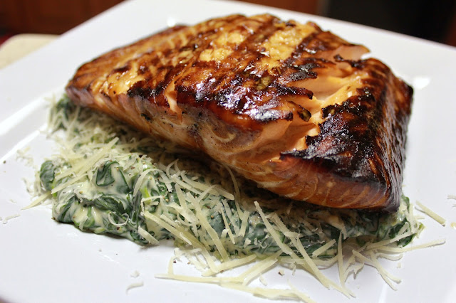 Tasty low fat creamed spinach!