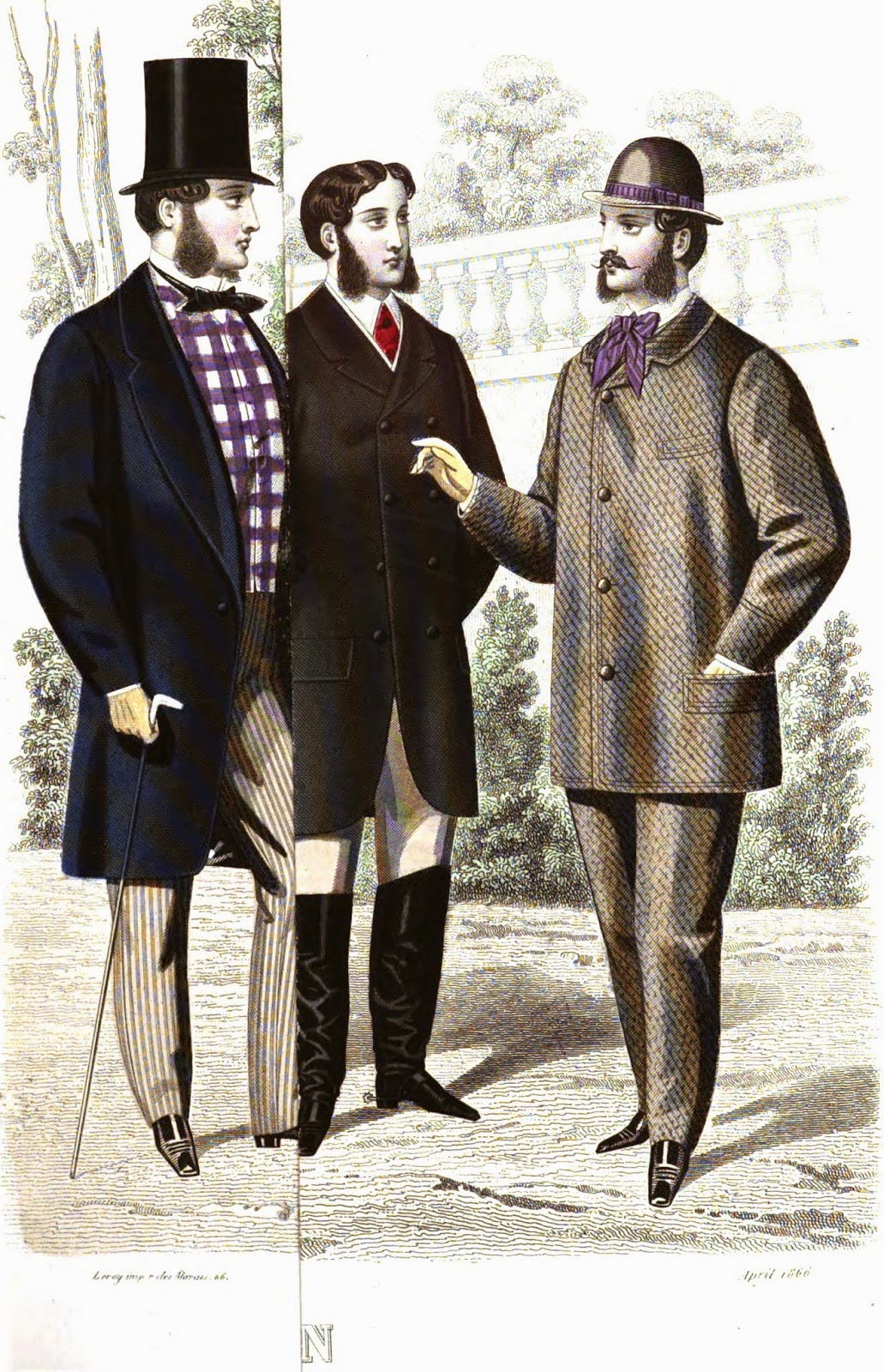 19th Century Historical Tidbits: 1866 Fashions