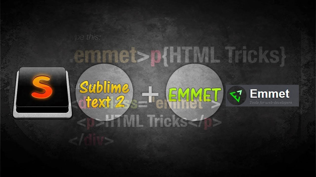 How to Install Emmet with Sublime Text 3 & Sublime Text 2