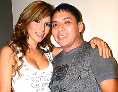 Edwin Sierra y Milena Zárate Foto de Edwin Sierra muy feliz con Milena Zárate