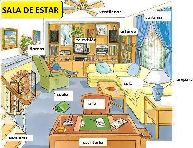 1 living room in spanish
